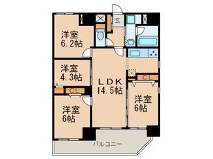 フォンターナ名昭の物件間取画像